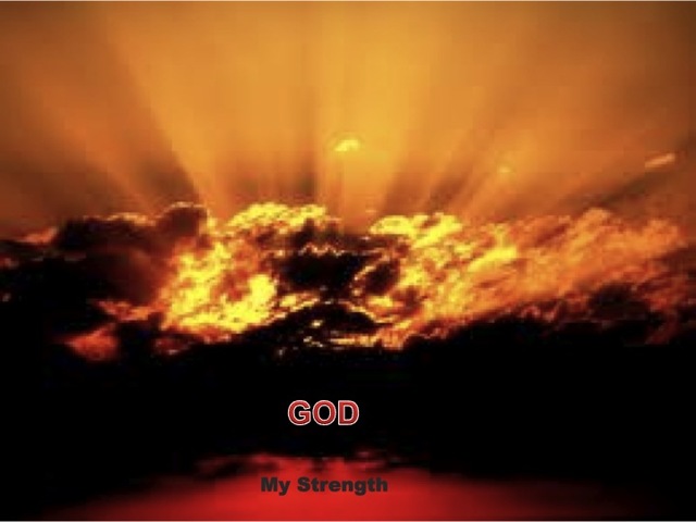 God, My Strength (devotional) (red)